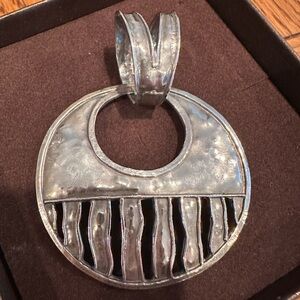 Hammered Sterling Silver Pendent